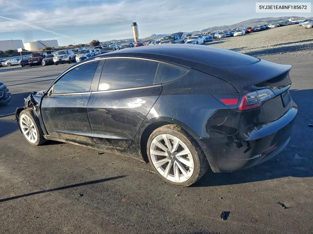 5YJ3E1EA8NF185672 2022 Tesla Model 3