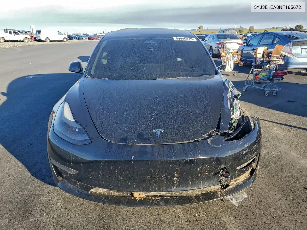 5YJ3E1EA8NF185672 2022 Tesla Model 3