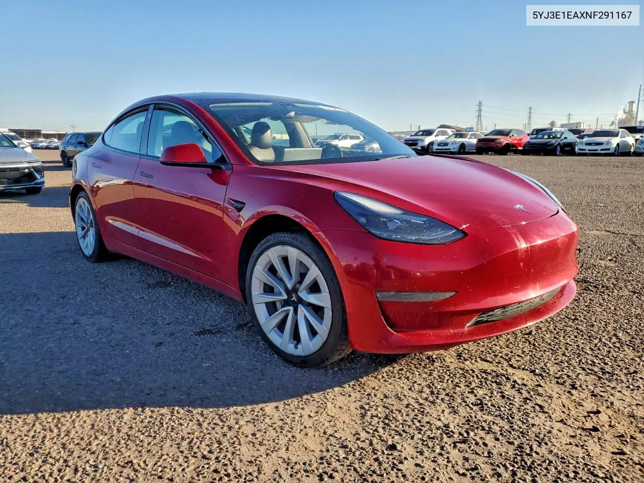 5YJ3E1EAXNF291167 2022 Tesla Model 3