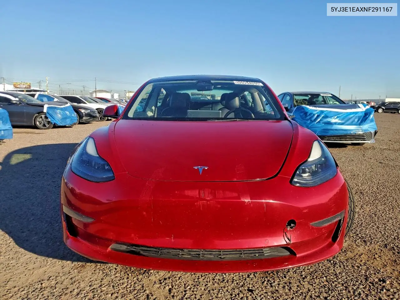 5YJ3E1EAXNF291167 2022 Tesla Model 3