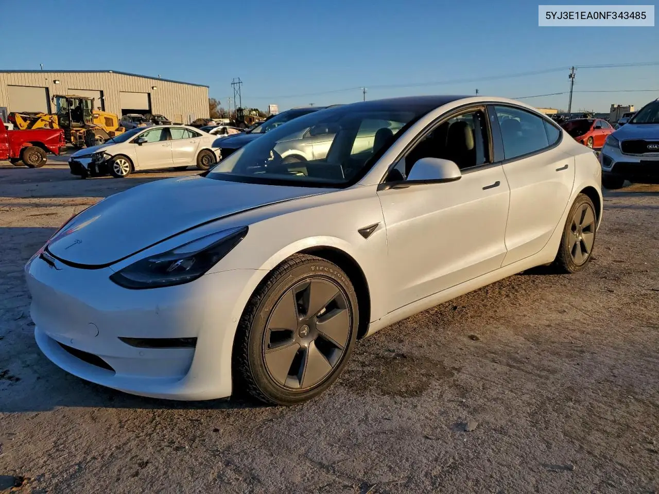 5YJ3E1EA0NF343485 2022 Tesla Model 3