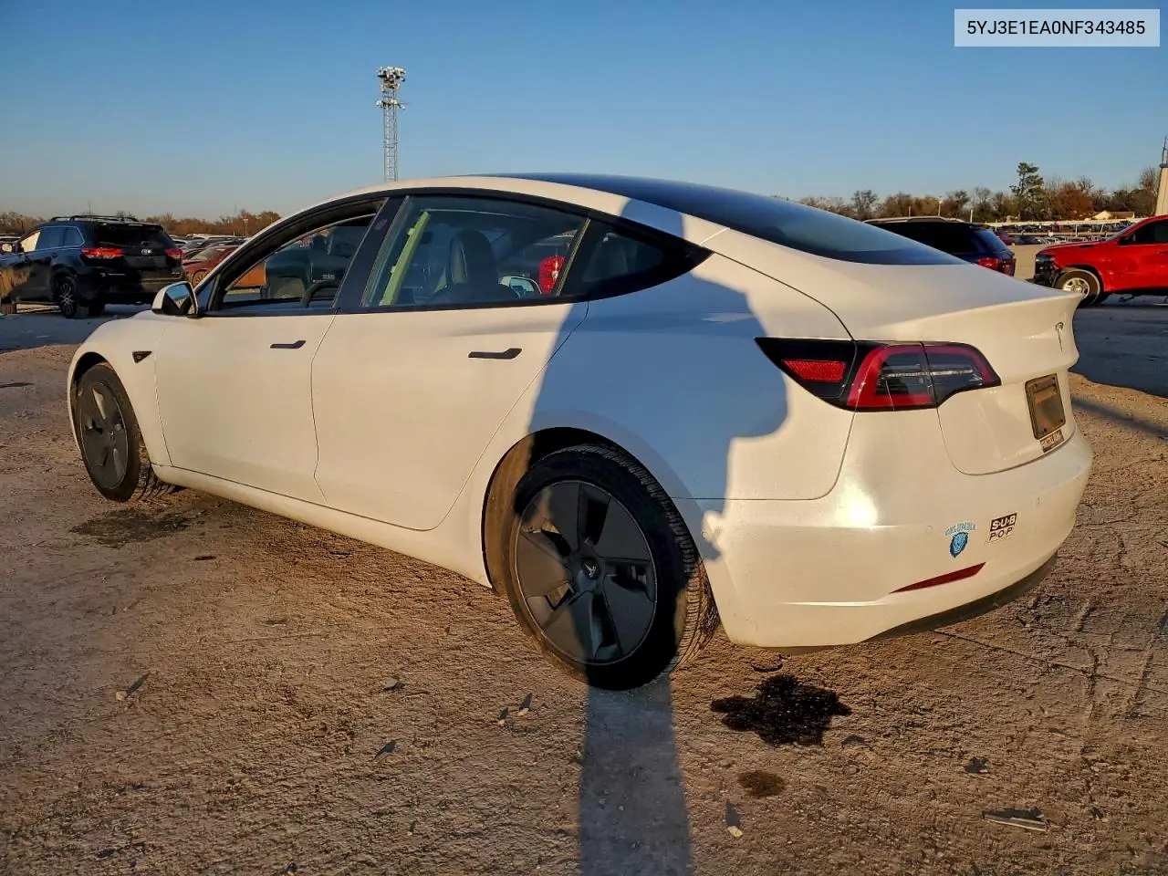 5YJ3E1EA0NF343485 2022 Tesla Model 3