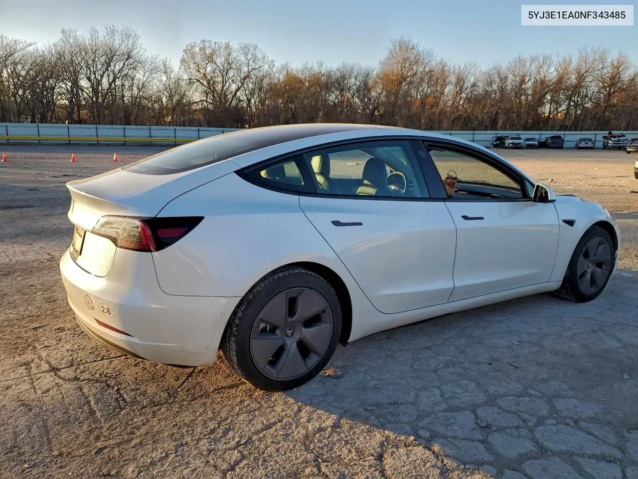 5YJ3E1EA0NF343485 2022 Tesla Model 3