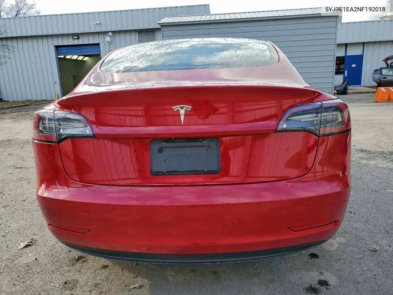5YJ3E1EA2NF192018 2022 Tesla Model 3