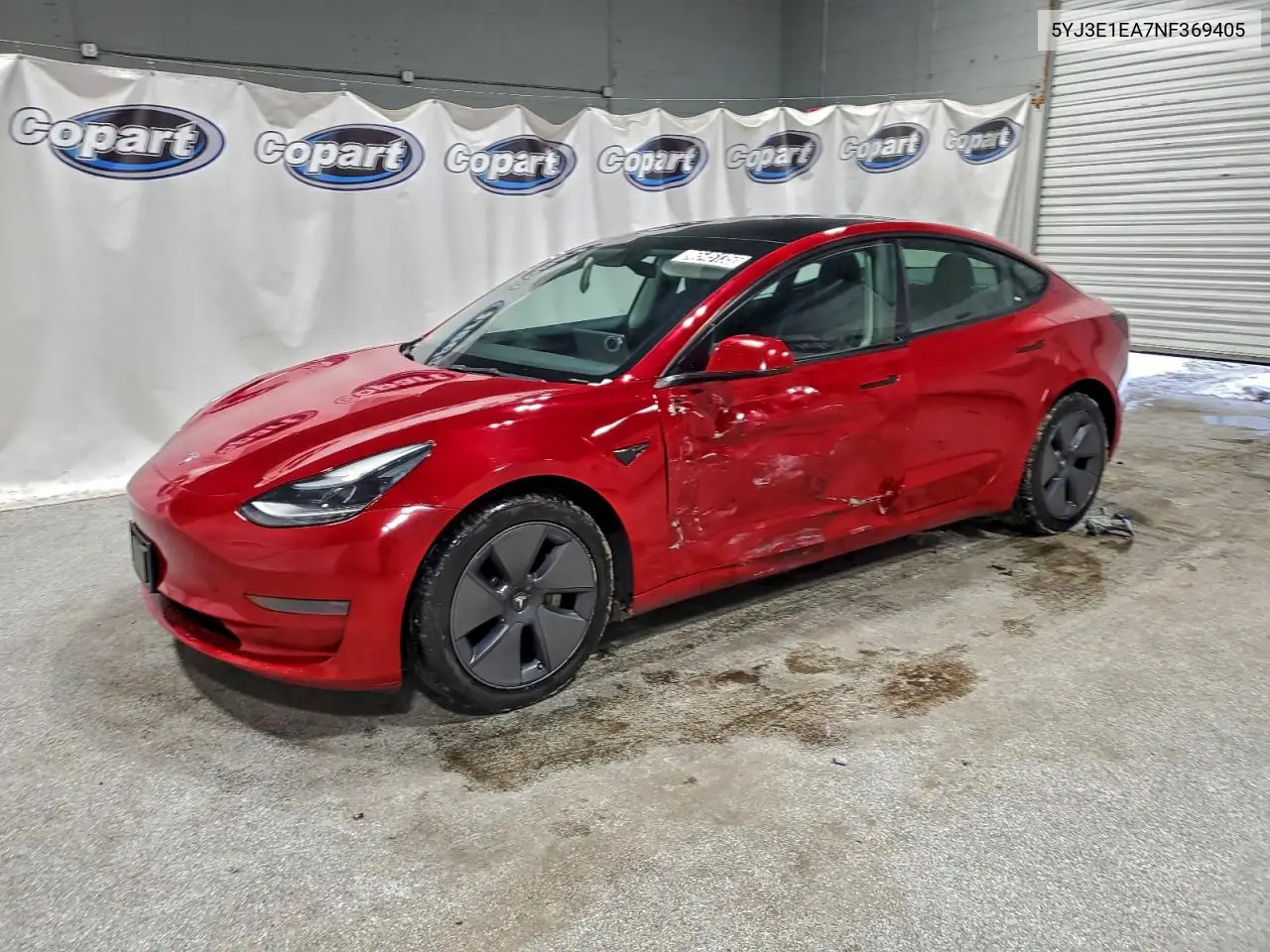 5YJ3E1EA7NF369405 2022 Tesla Model 3