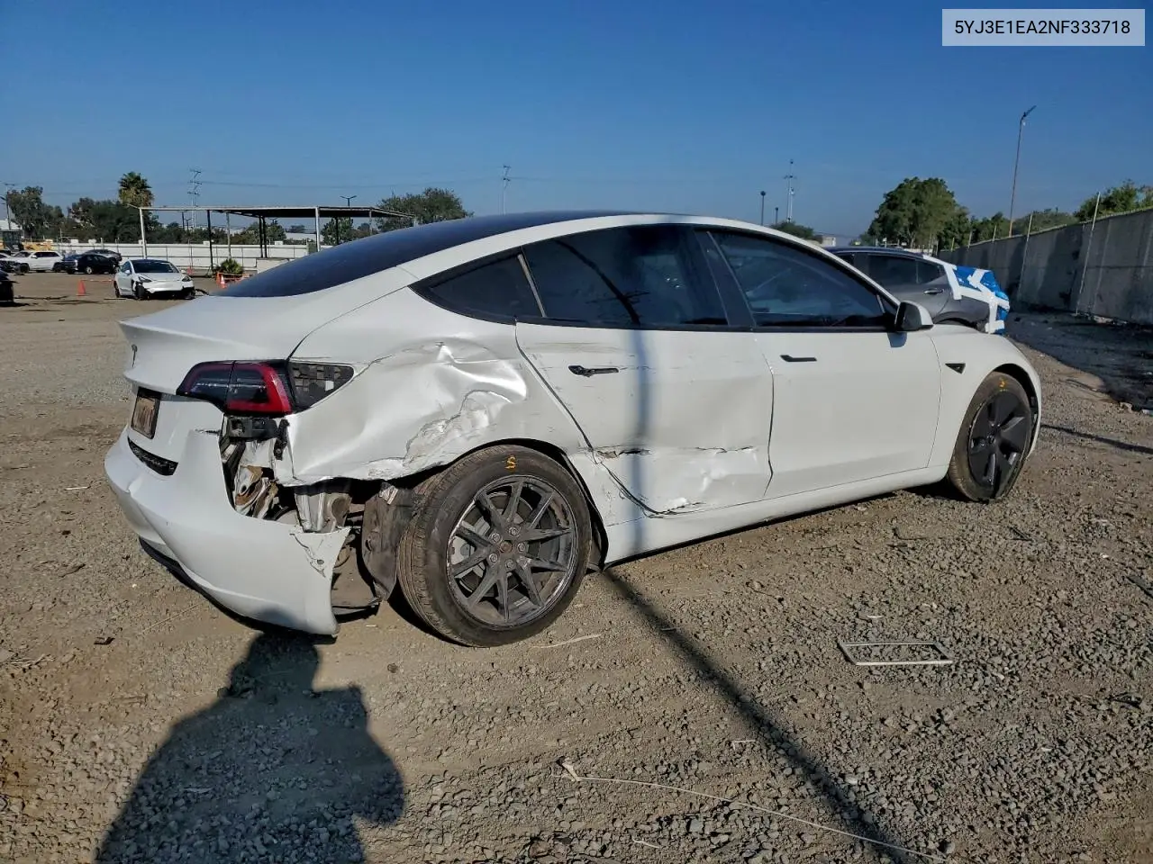 5YJ3E1EA2NF333718 2022 Tesla Model 3
