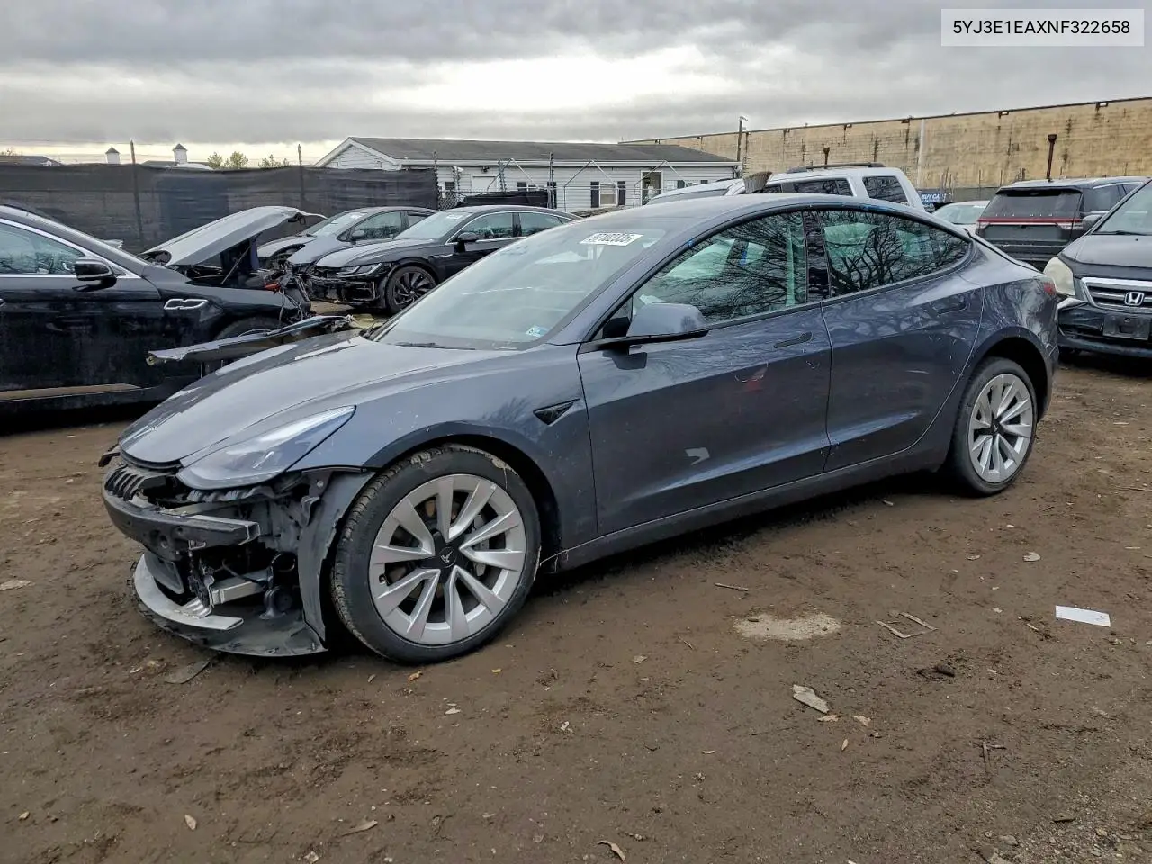 5YJ3E1EAXNF322658 2022 Tesla Model 3
