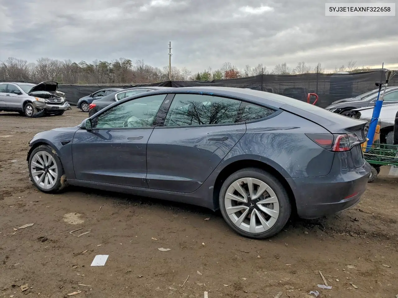 5YJ3E1EAXNF322658 2022 Tesla Model 3