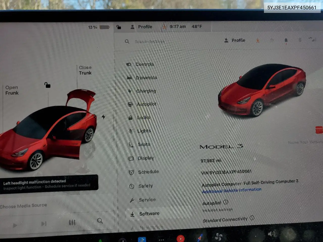 5YJ3E1EAXPF450661 2023 Tesla Model 3