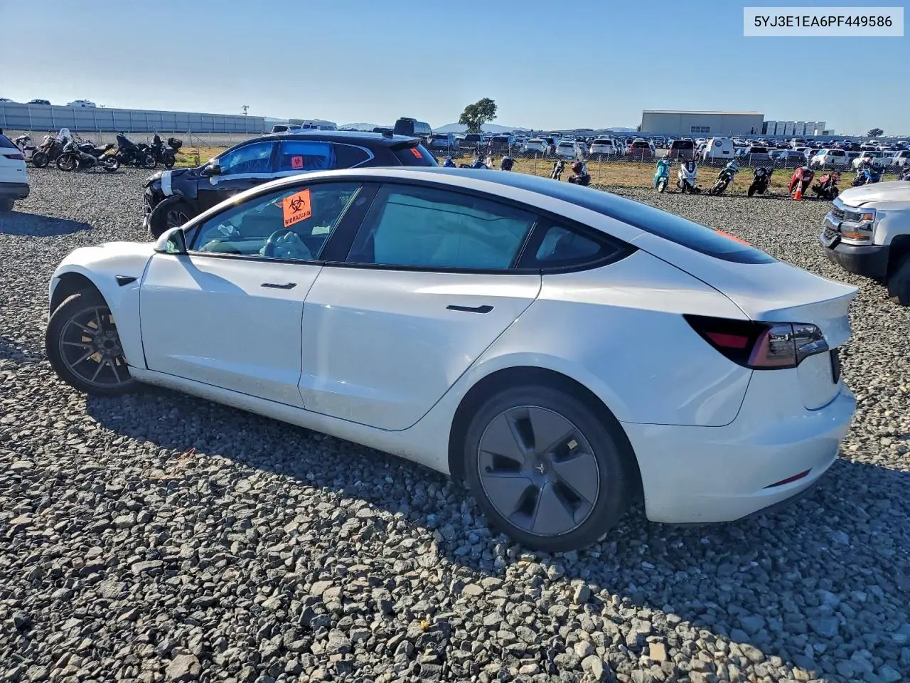 5YJ3E1EA6PF449586 2023 Tesla Model 3
