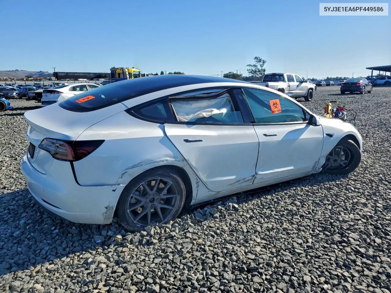 5YJ3E1EA6PF449586 2023 Tesla Model 3