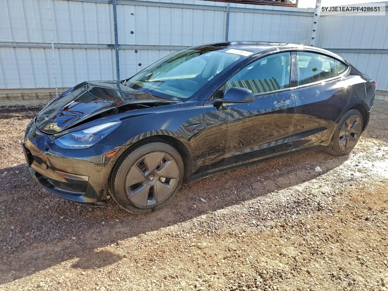 5YJ3E1EA7PF428651 2023 Tesla Model 3