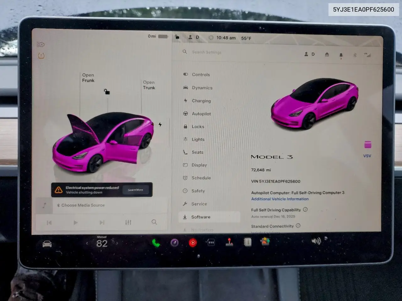 5YJ3E1EA0PF625600 2023 Tesla Model 3