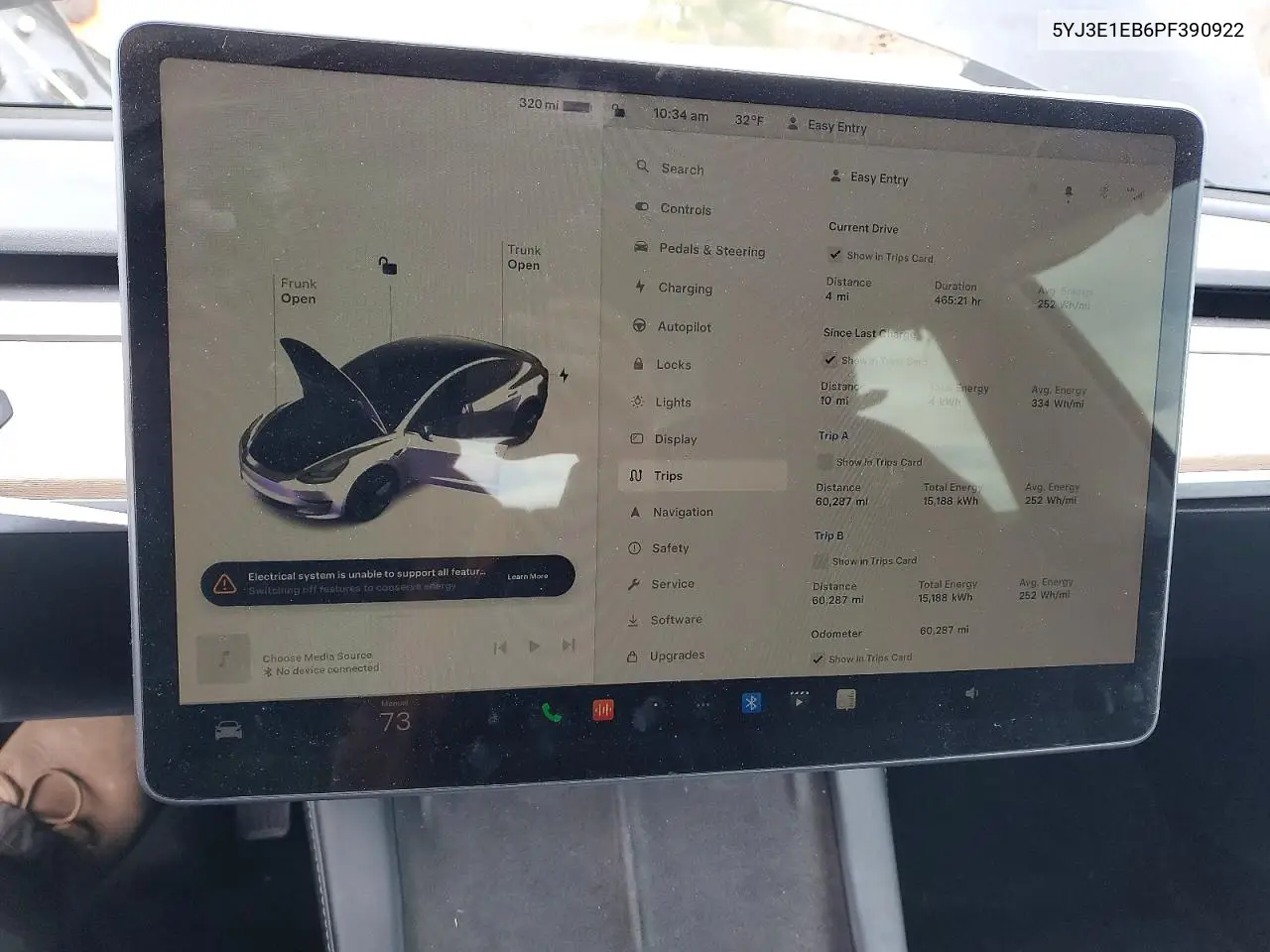 5YJ3E1EB6PF390922 2023 Tesla Model 3
