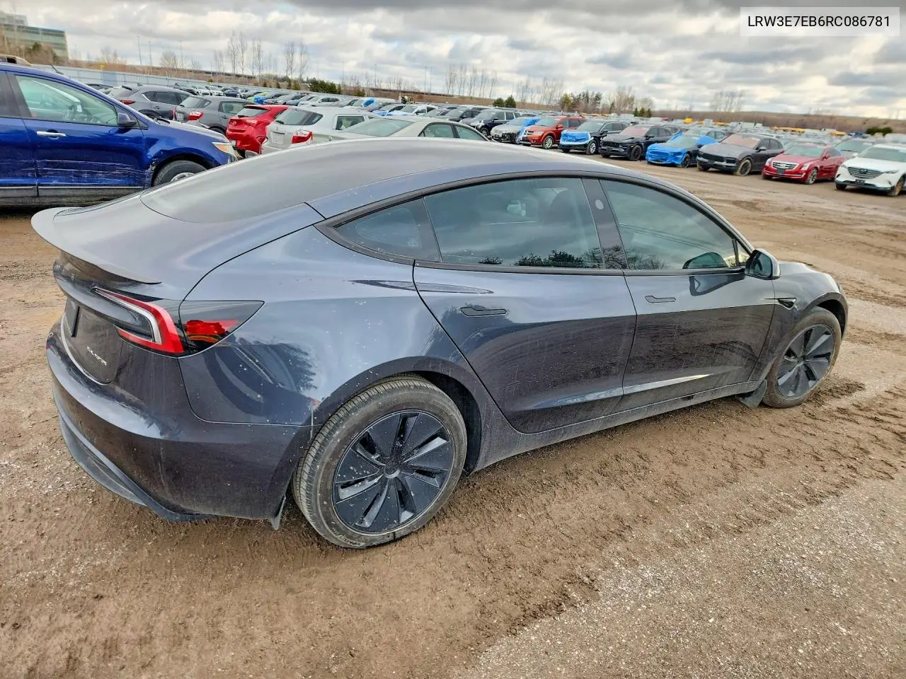 LRW3E7EB6RC086781 2024 Tesla Model 3