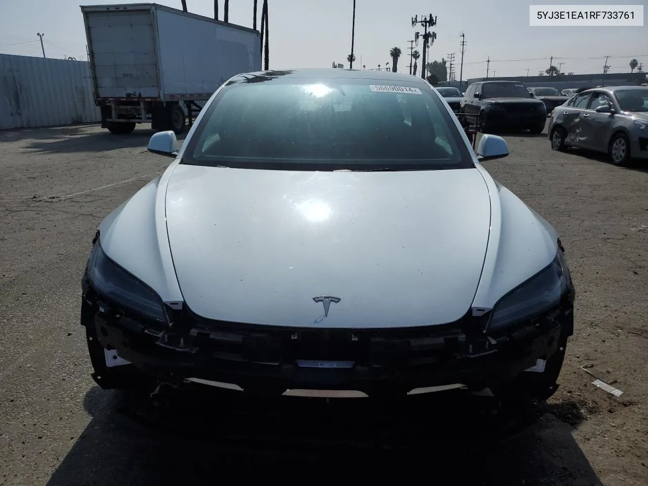 2024 Tesla Model 3 VIN: 5YJ3E1EA1RF733761 Lot: 56690014