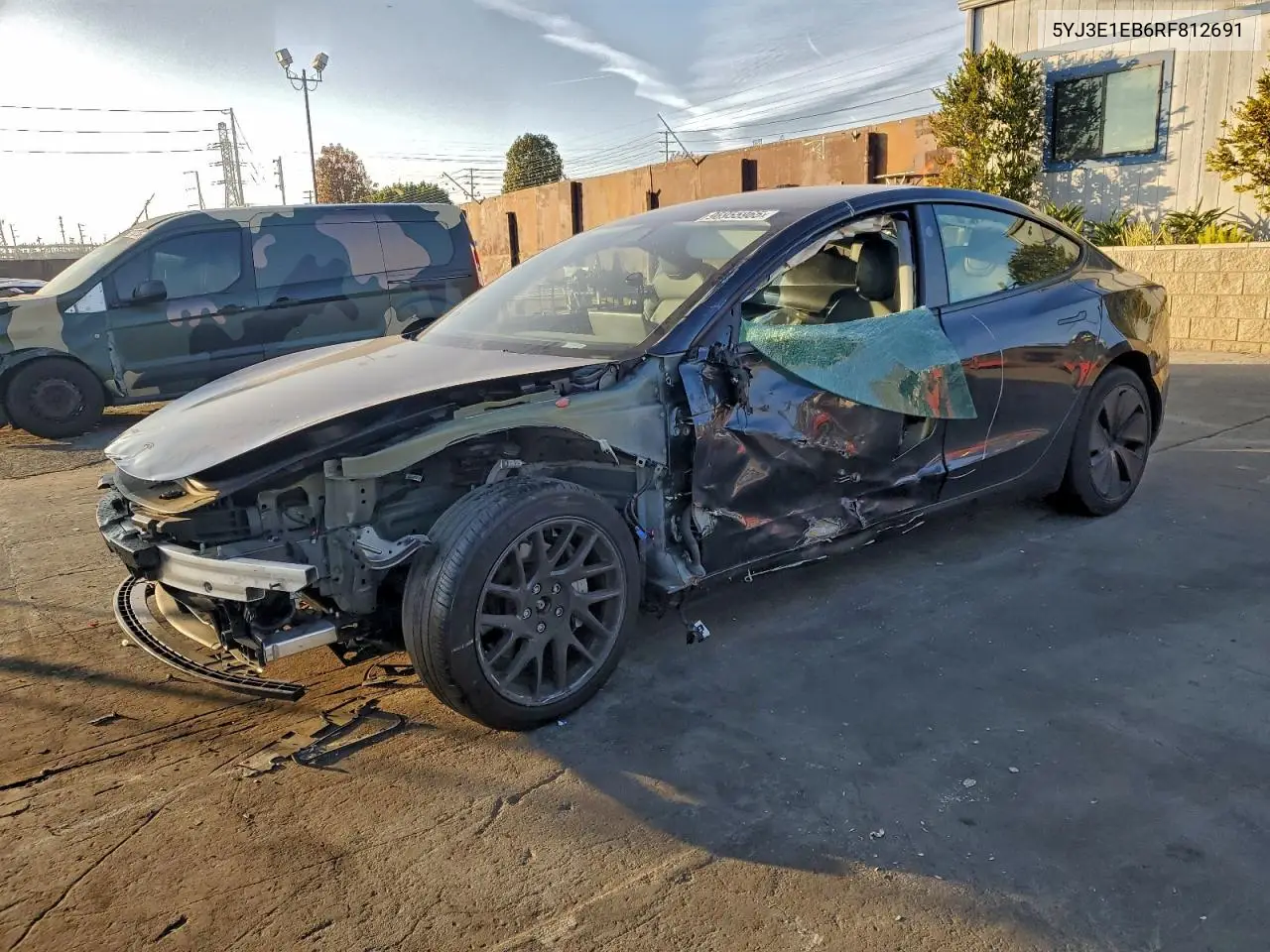 5YJ3E1EB6RF812691 2024 Tesla Model 3