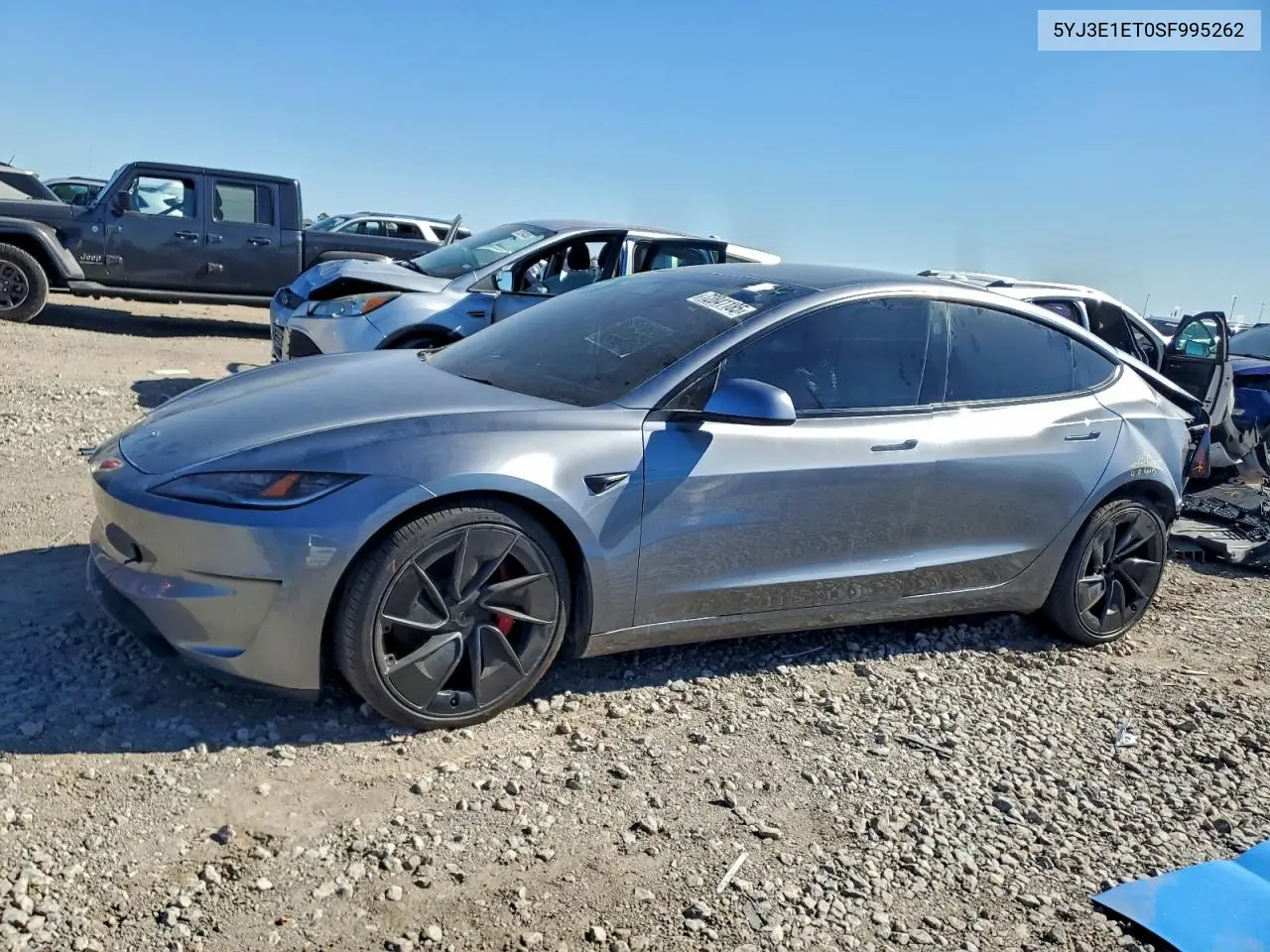 5YJ3E1ET0SF995262 2025 Tesla Model 3