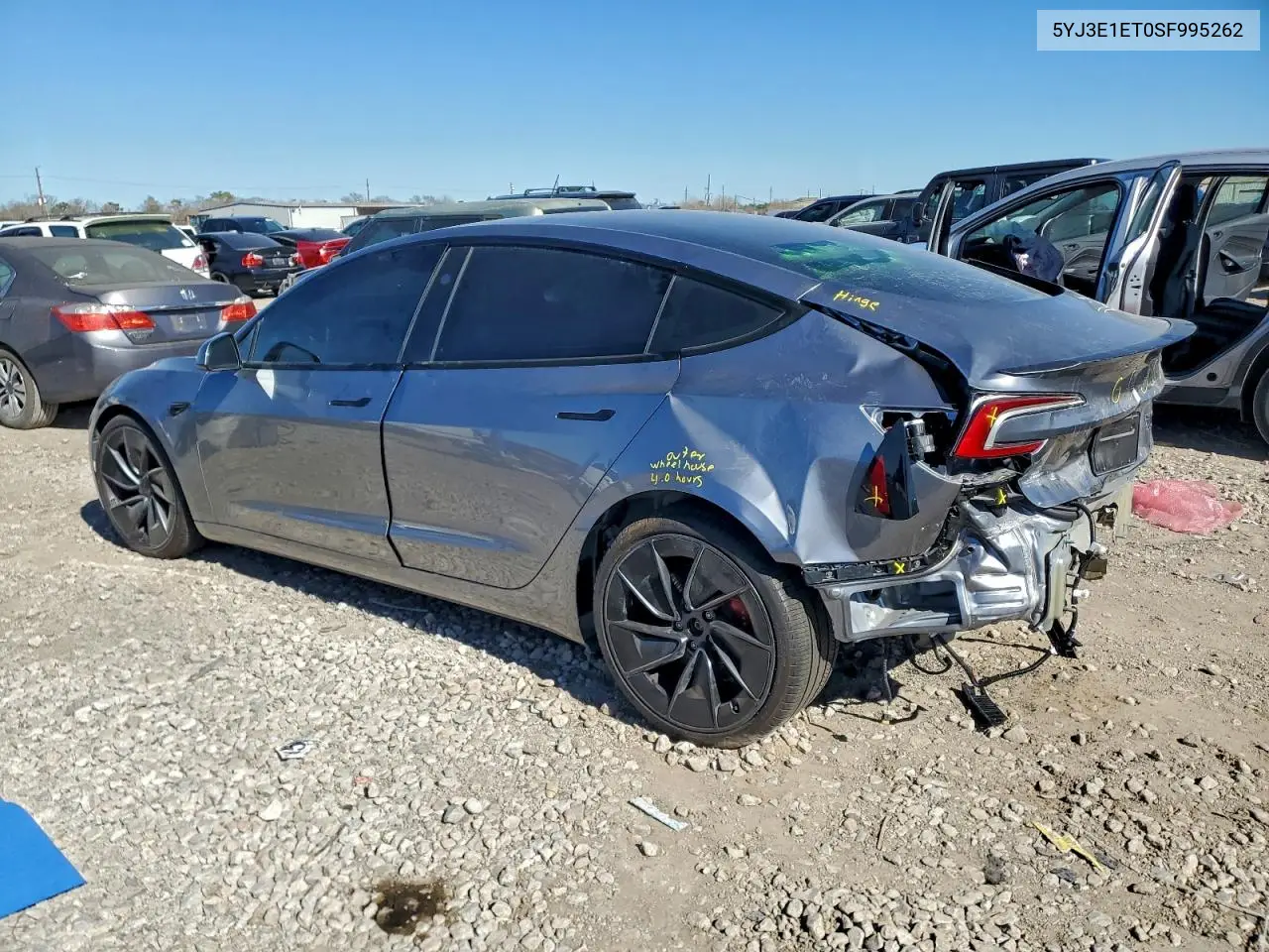 5YJ3E1ET0SF995262 2025 Tesla Model 3