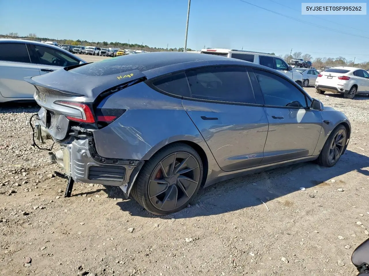 5YJ3E1ET0SF995262 2025 Tesla Model 3