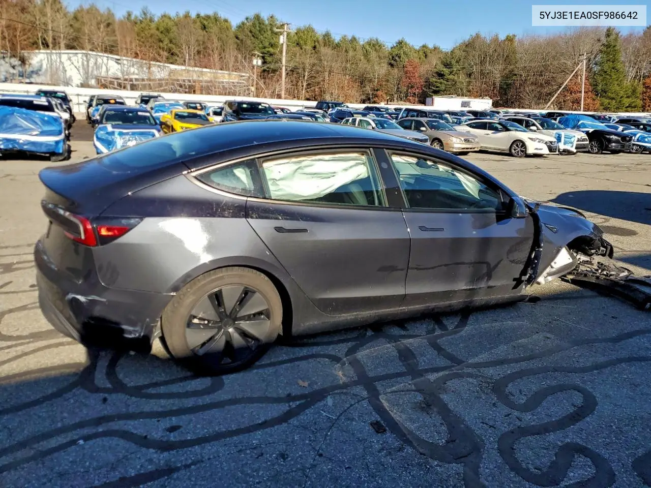 5YJ3E1EA0SF986642 2025 Tesla Model 3