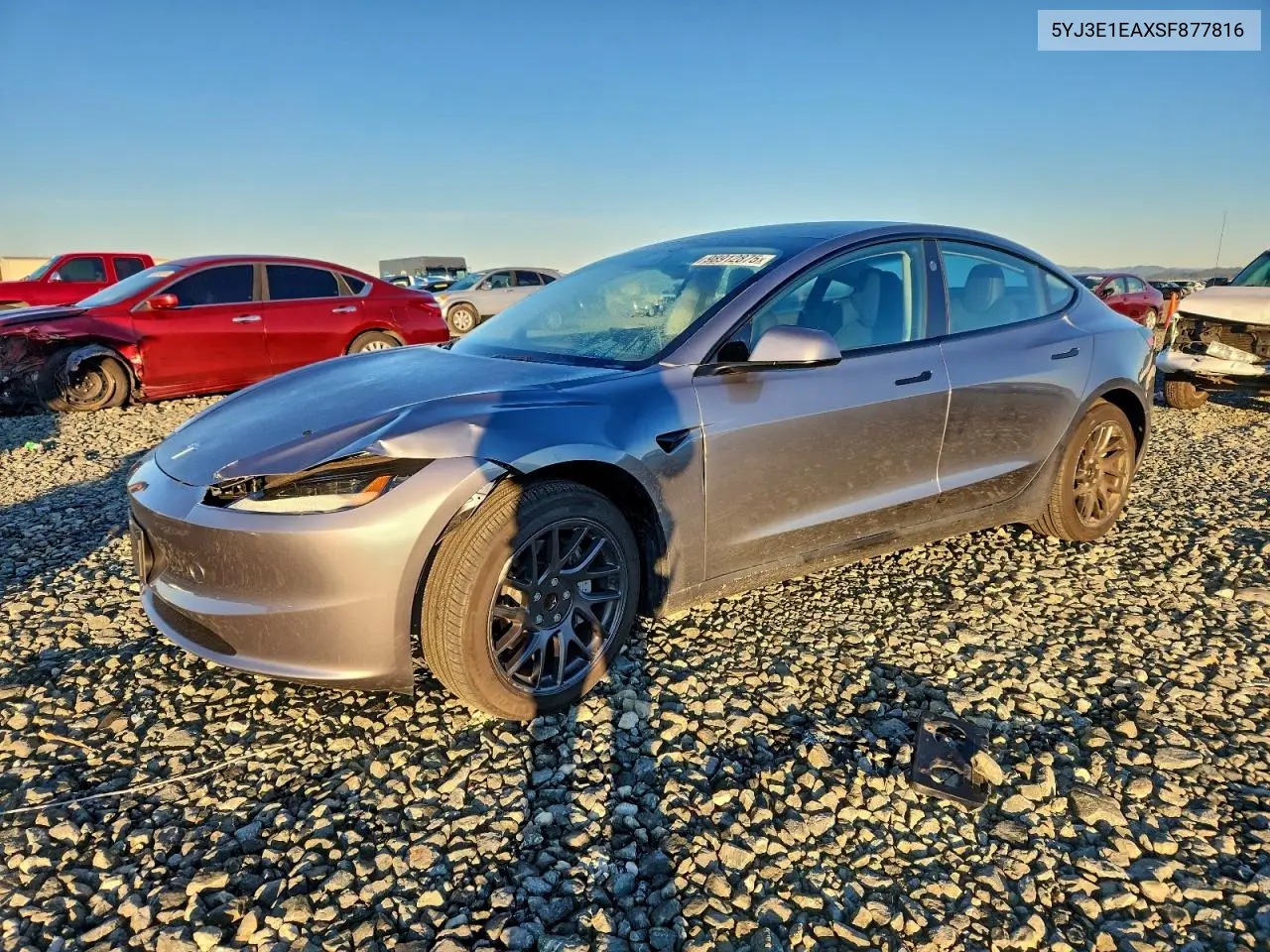 5YJ3E1EAXSF877816 2025 Tesla Model 3