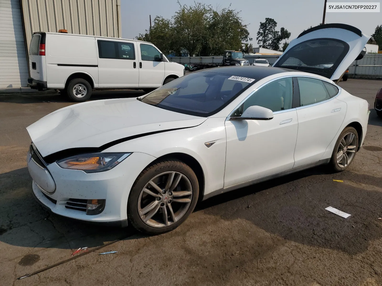 2013 Tesla Model S VIN: 5YJSA1CN7DFP20227 Lot: 65674174