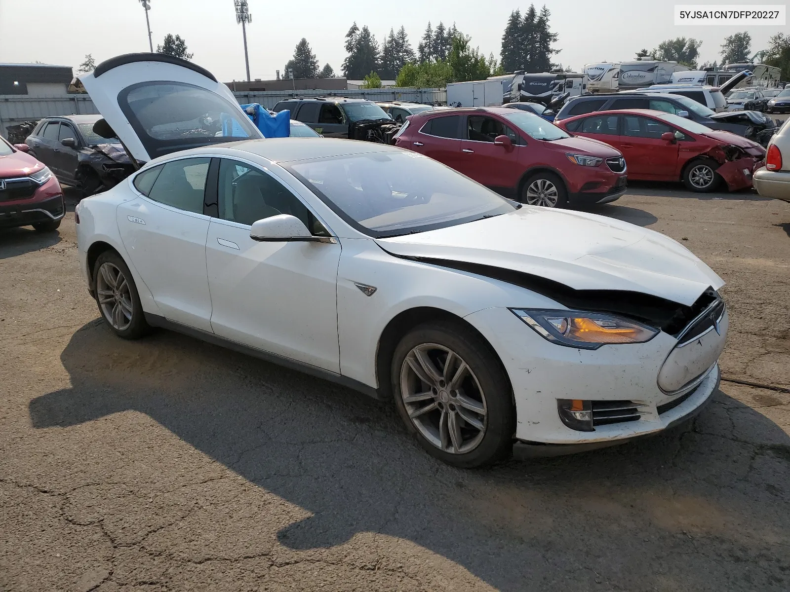 2013 Tesla Model S VIN: 5YJSA1CN7DFP20227 Lot: 65674174