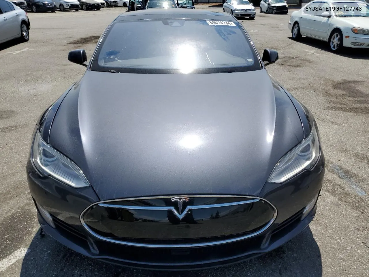 2016 Tesla Model S VIN: 5YJSA1E19GF127743 Lot: 66014234