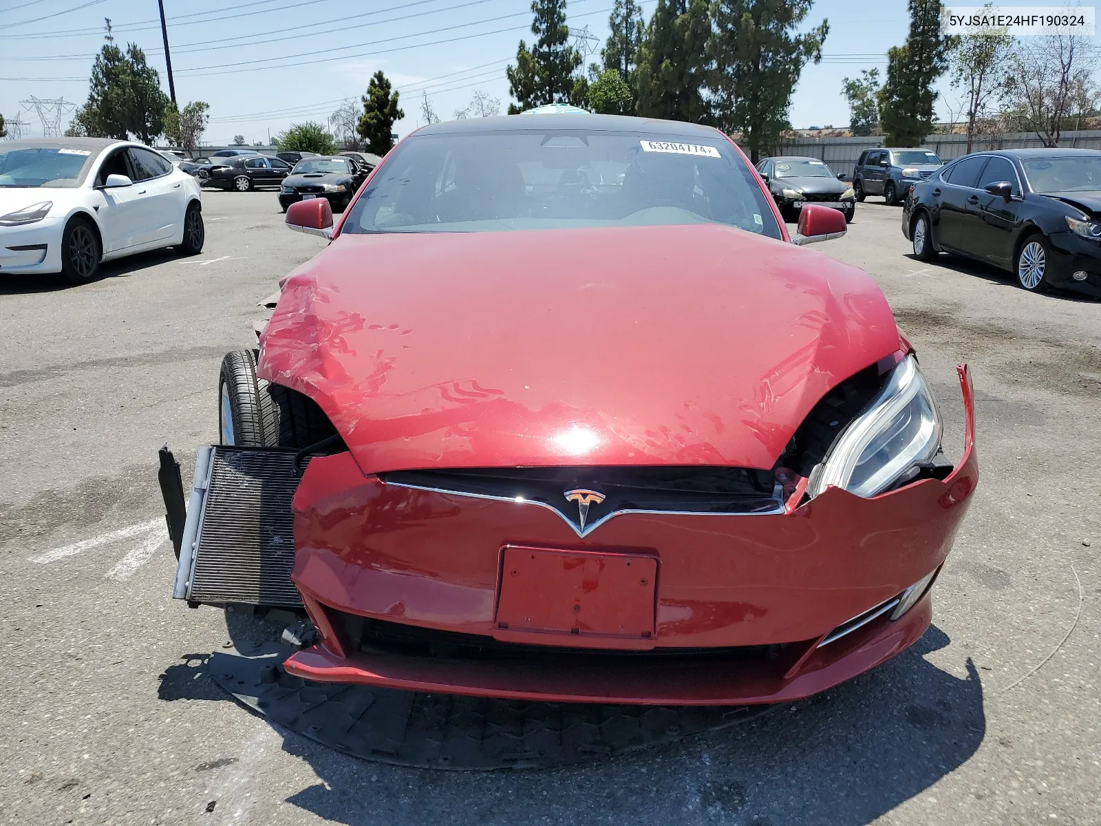 2017 Tesla Model S VIN: 5YJSA1E24HF190324 Lot: 63204774