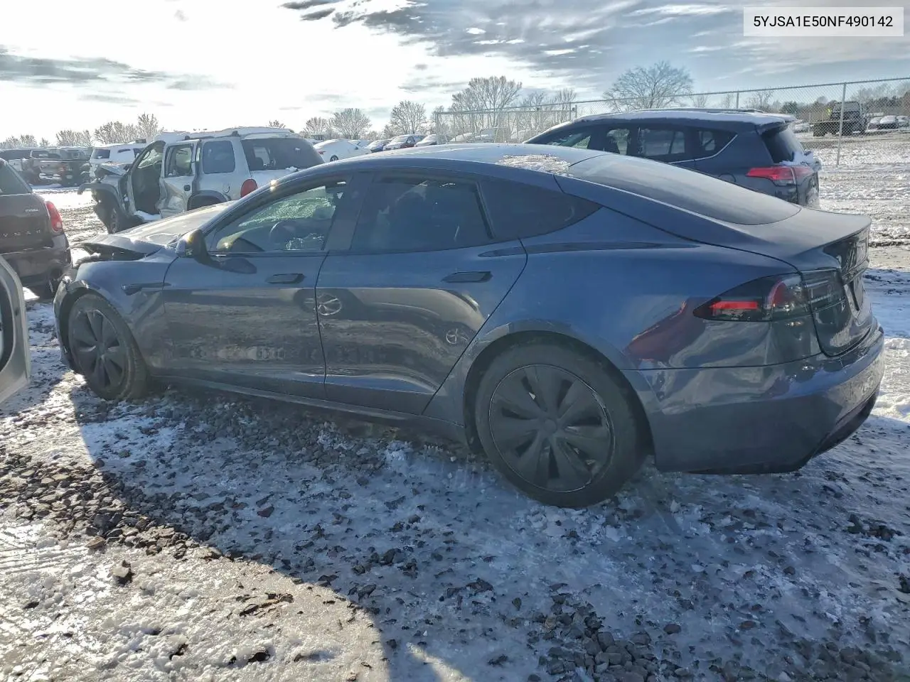 5YJSA1E50NF490142 2022 Tesla Model S