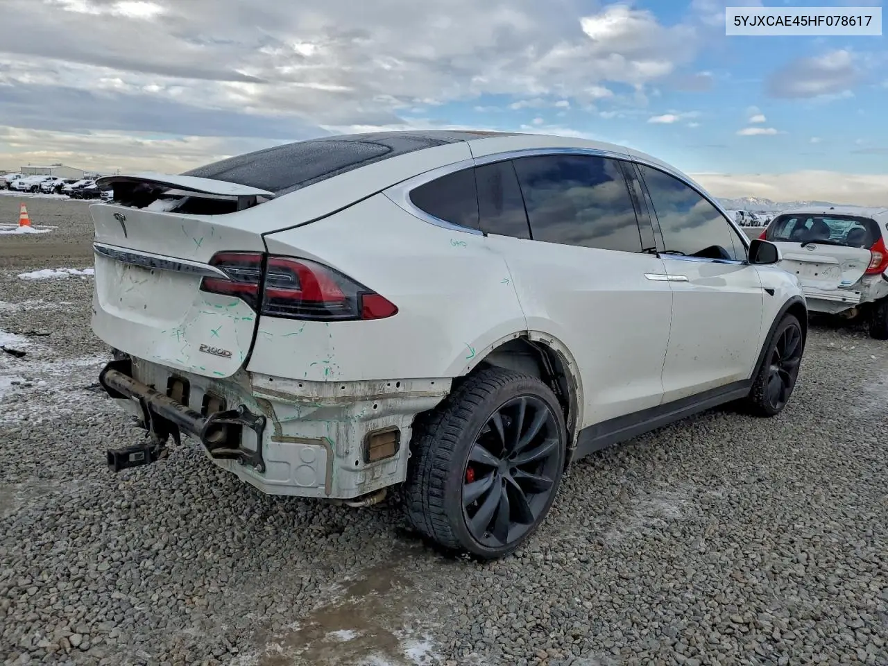 5YJXCAE45HF078617 2017 Tesla Model X
