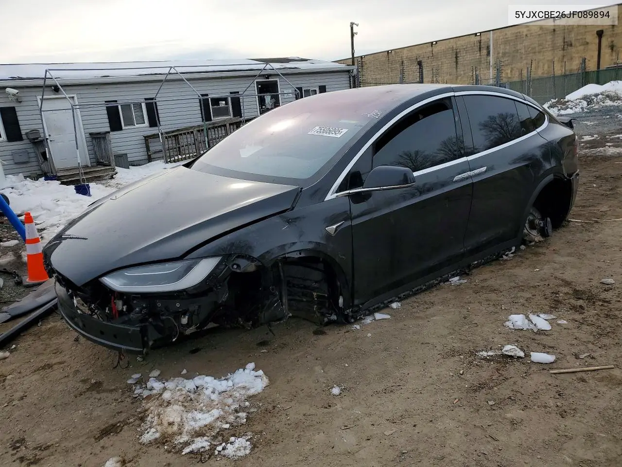 2018 Tesla Model X VIN: 5YJXCBE26JF089894 Lot: 75506095