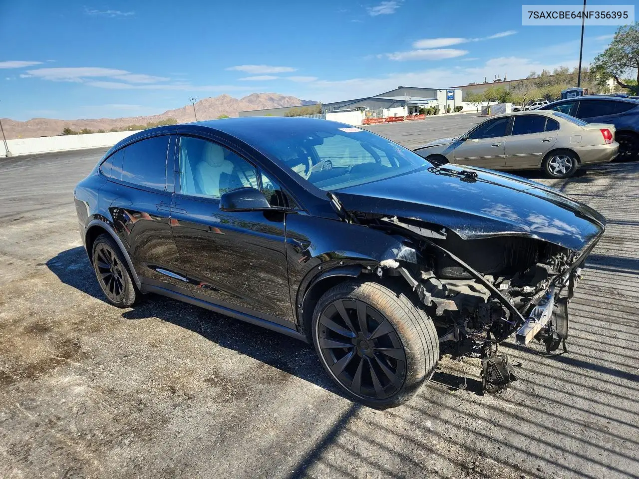 2022 Tesla Model X VIN: 7SAXCBE64NF356395 Lot: 56744006