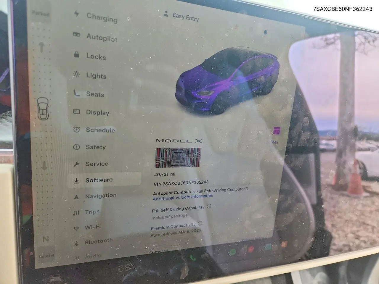 7SAXCBE60NF362243 2022 Tesla Model X