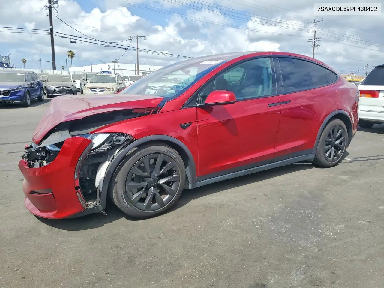 2023 Tesla Model X VIN: 7SAXCDE59PF430402 Lot: 55189316