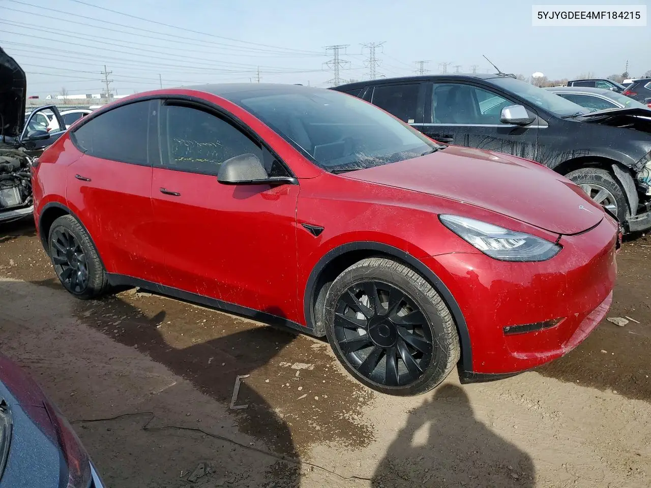 5YJYGDEE4MF184215 2021 Tesla Model Y