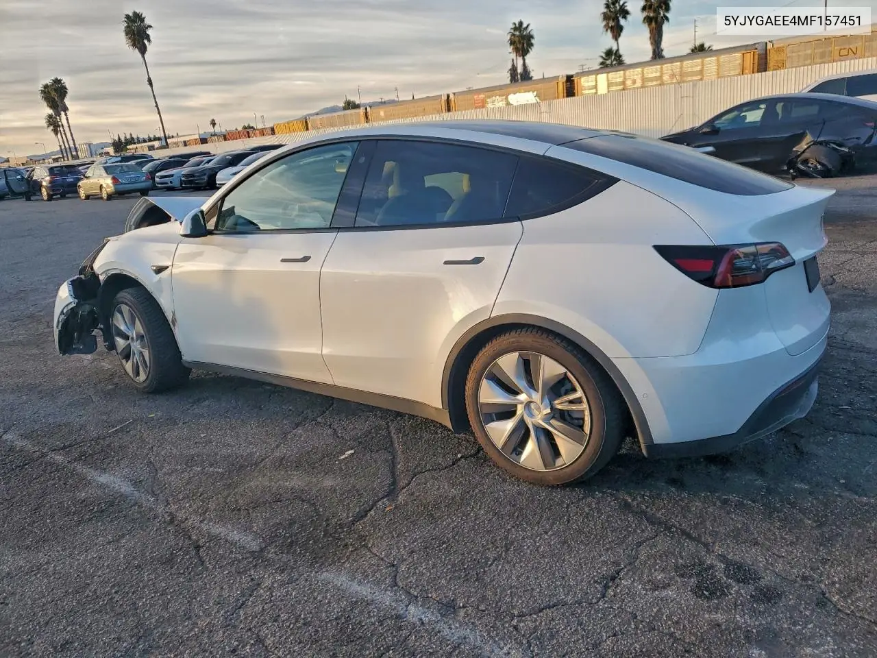 5YJYGAEE4MF157451 2021 Tesla Model Y