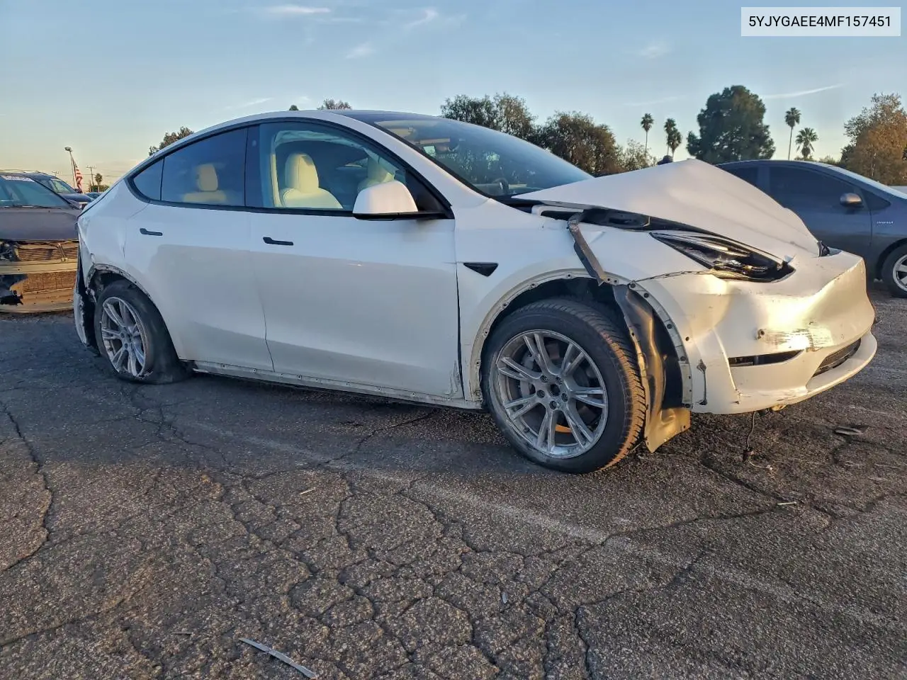 5YJYGAEE4MF157451 2021 Tesla Model Y