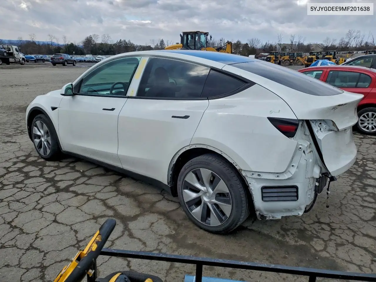 5YJYGDEE9MF201638 2021 Tesla Model Y