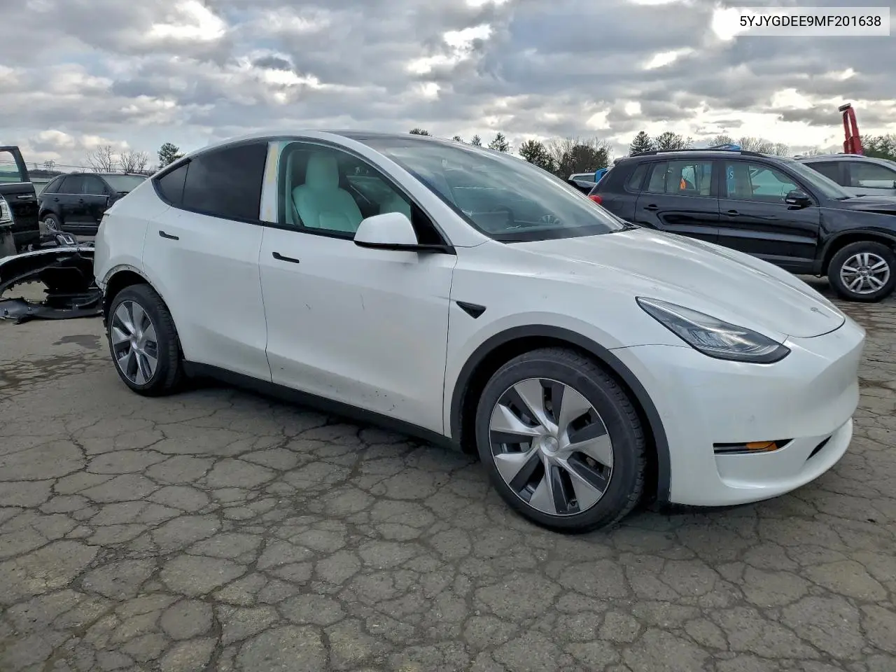 5YJYGDEE9MF201638 2021 Tesla Model Y
