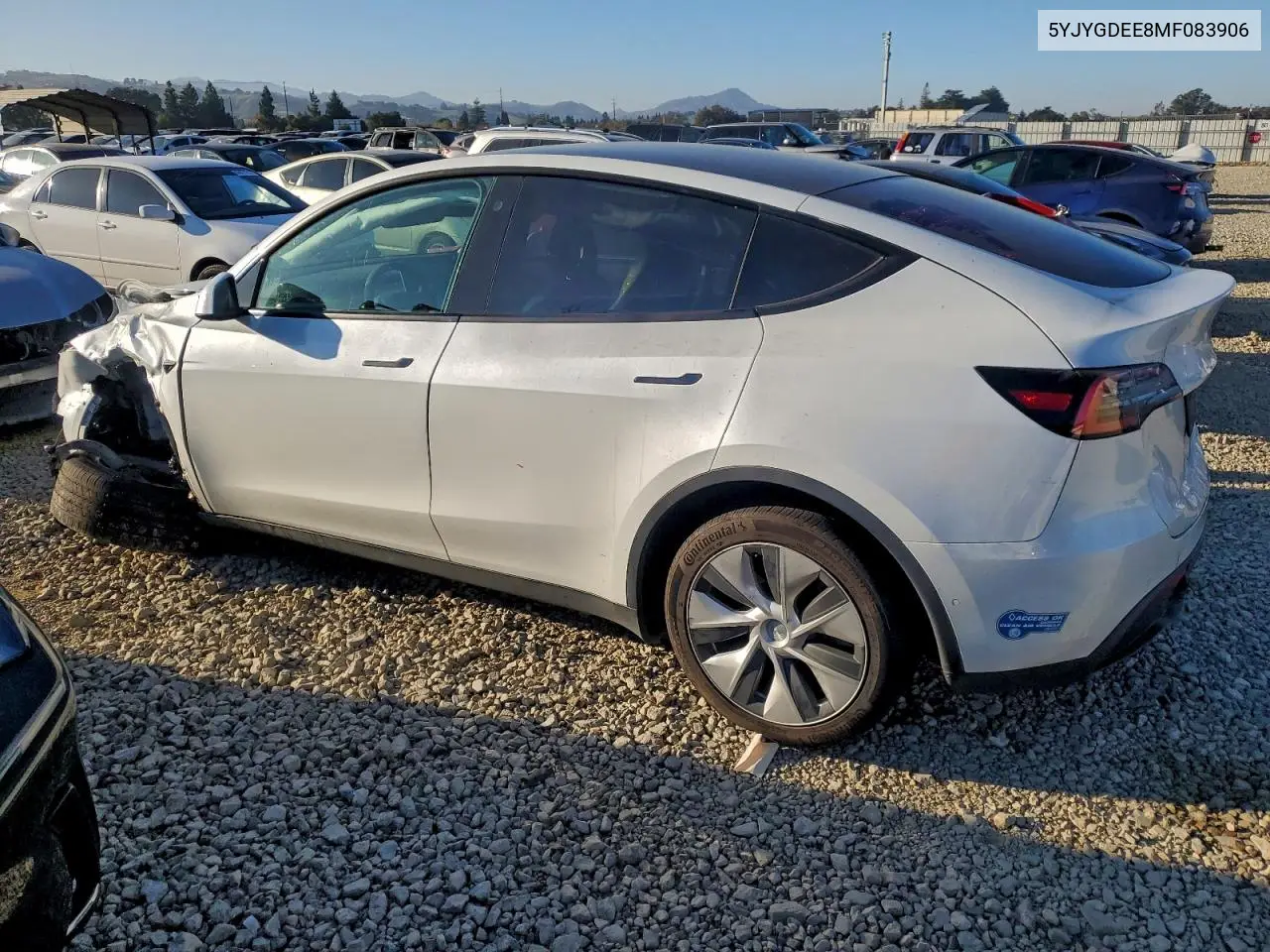 5YJYGDEE8MF083906 2021 Tesla Model Y