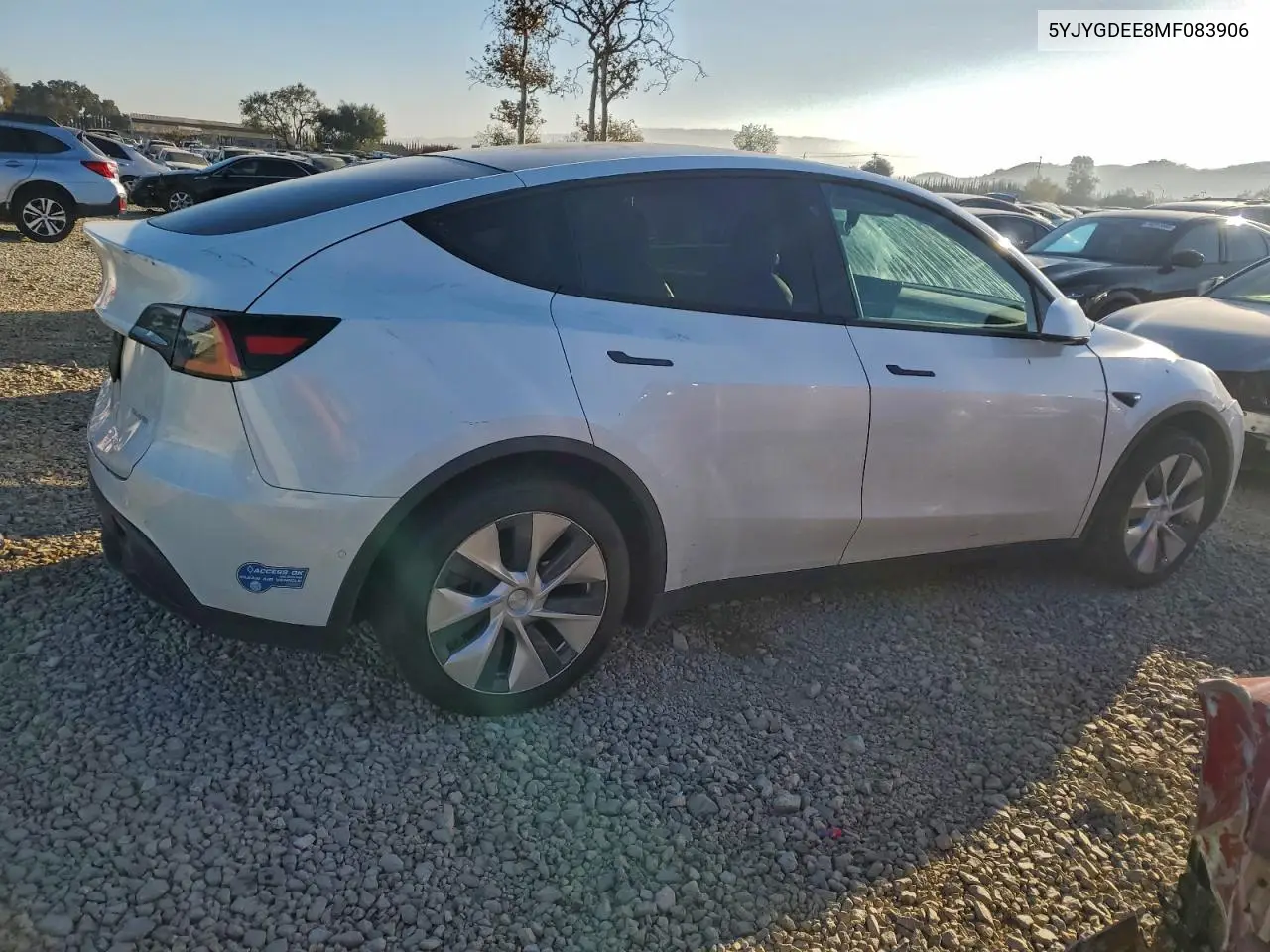 5YJYGDEE8MF083906 2021 Tesla Model Y