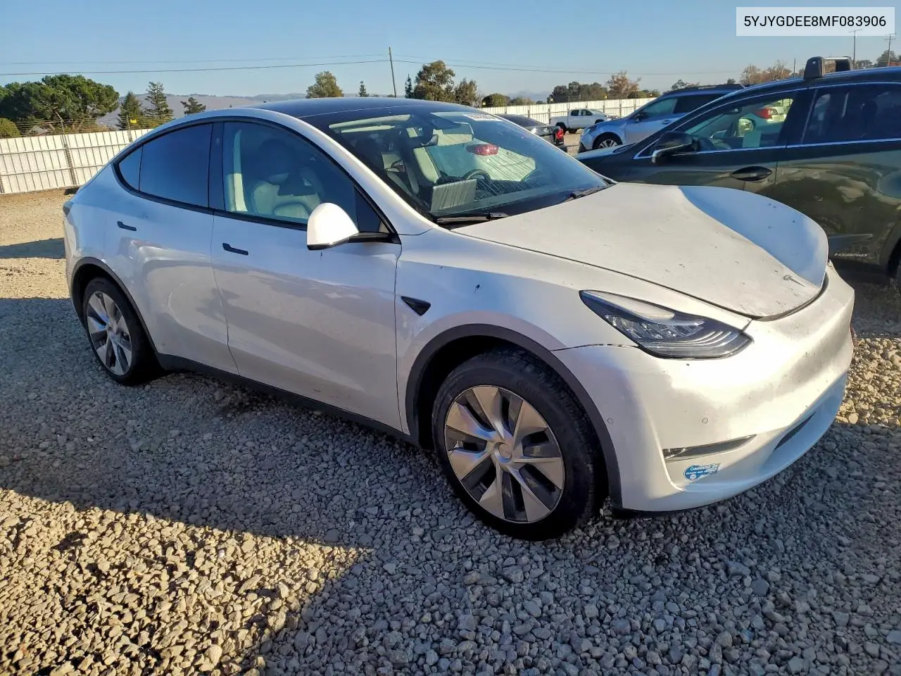 5YJYGDEE8MF083906 2021 Tesla Model Y