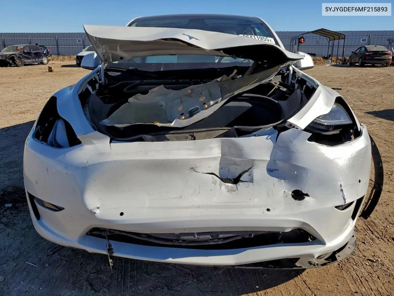 5YJYGDEF6MF215893 2021 Tesla Model Y