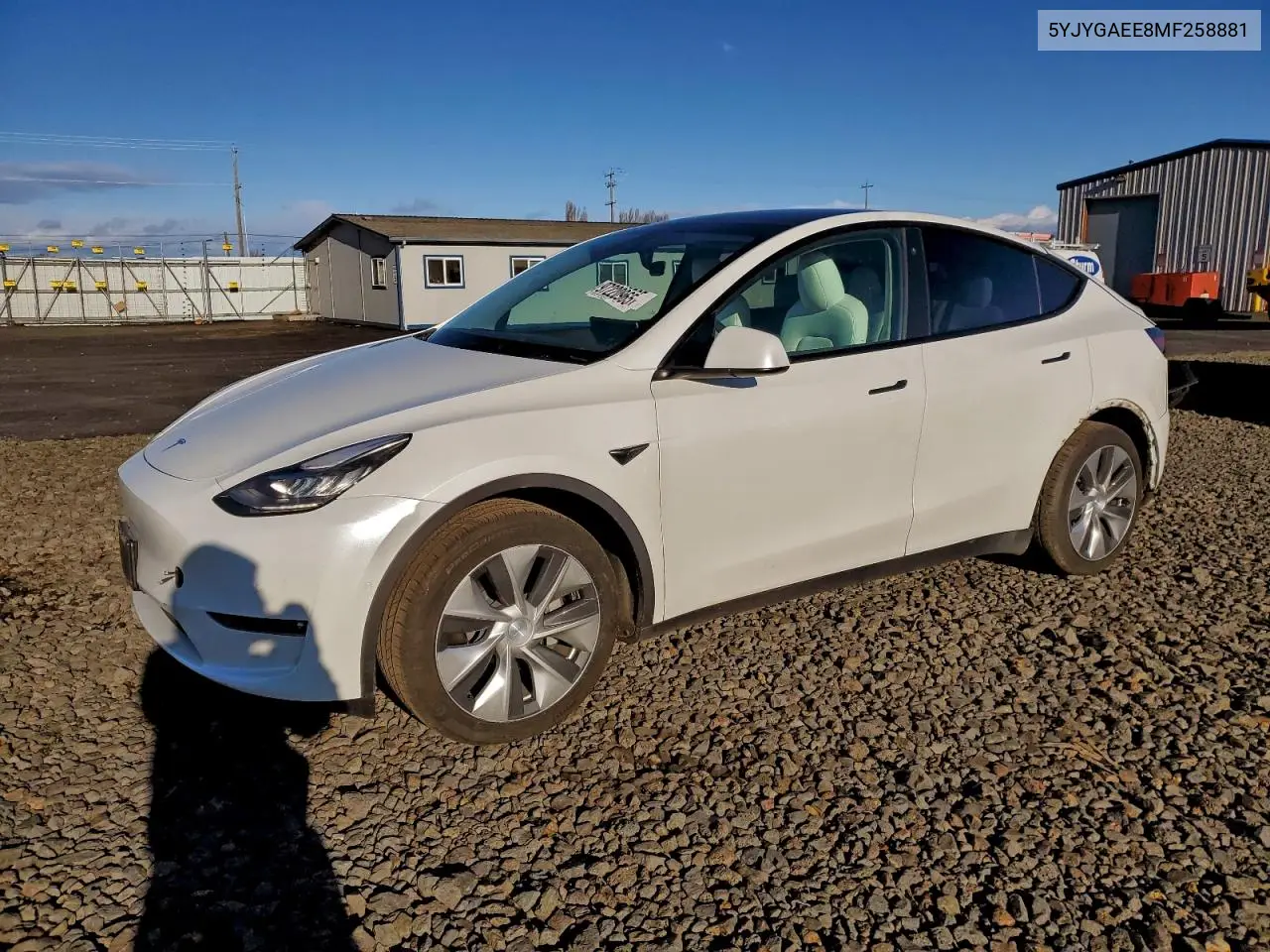 5YJYGAEE8MF258881 2021 Tesla Model Y
