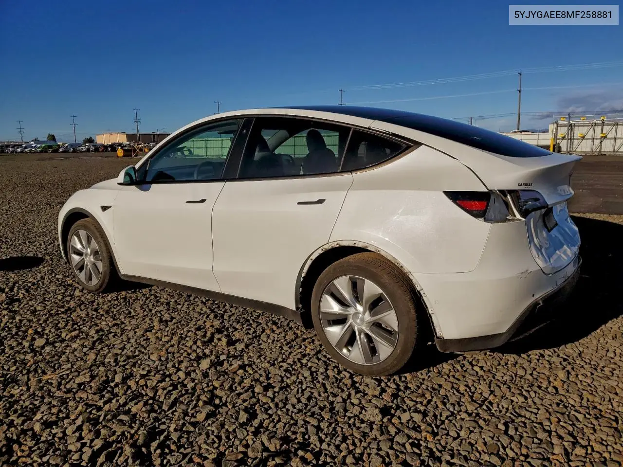 5YJYGAEE8MF258881 2021 Tesla Model Y