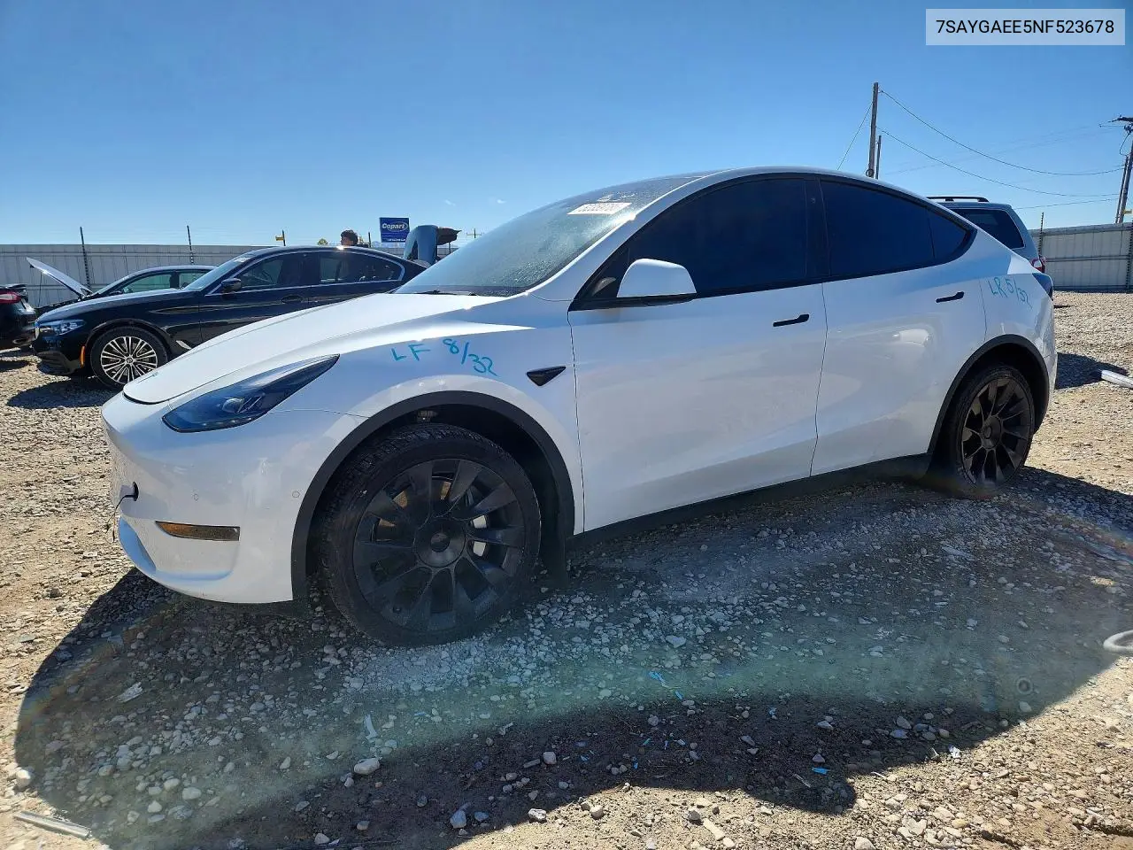 7SAYGAEE5NF523678 2022 Tesla Model Y