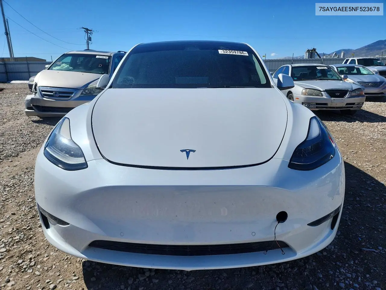 7SAYGAEE5NF523678 2022 Tesla Model Y