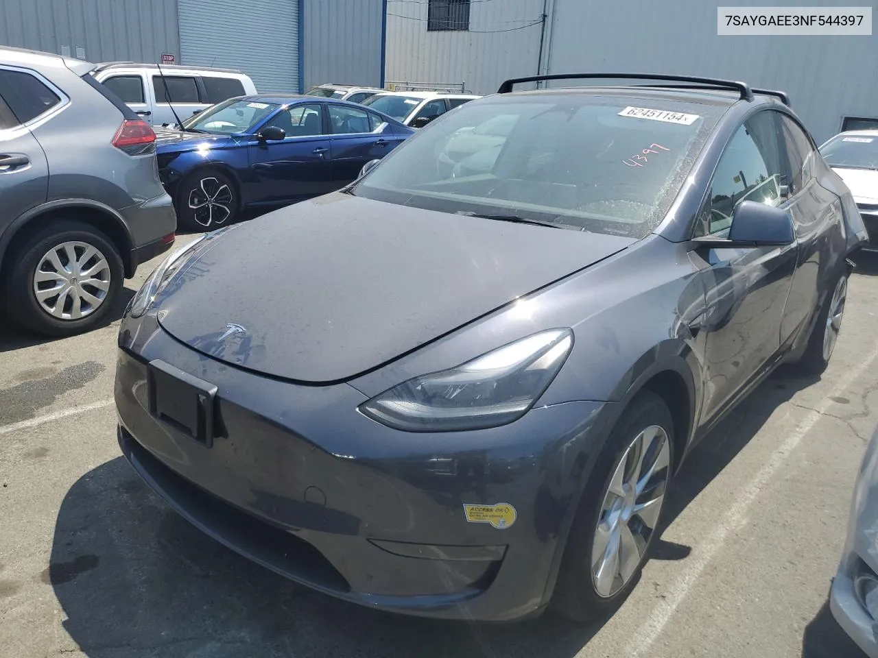 7SAYGAEE3NF544397 2022 Tesla Model Y